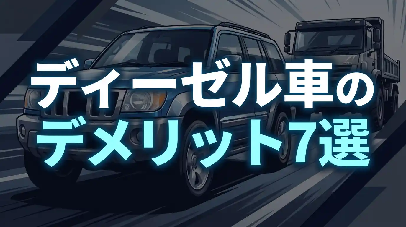ディーゼル車のデメリットは7選〜買って後悔する人・しない人の違いを徹底比較〜