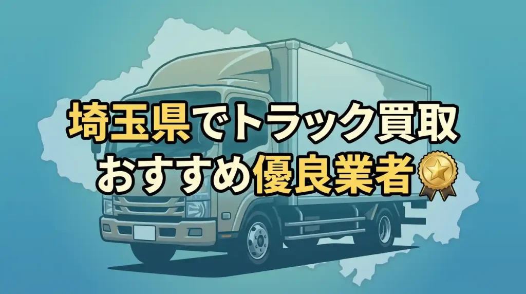 埼玉県でトラック買取おすすめ優良業者！最高値にするコツと失敗しない選び方