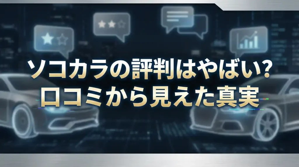 ソコカラの評判は本当にやばい？口コミ10件から見えたメリット・デメリットと賢い売り方