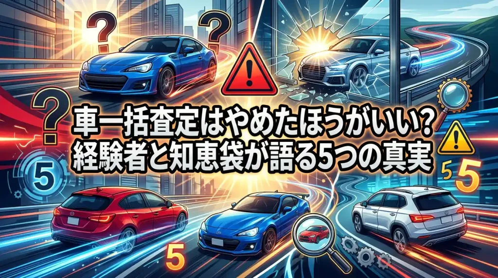 車一括査定はやめたほうがいい？経験者と知恵袋が語る5つの真実