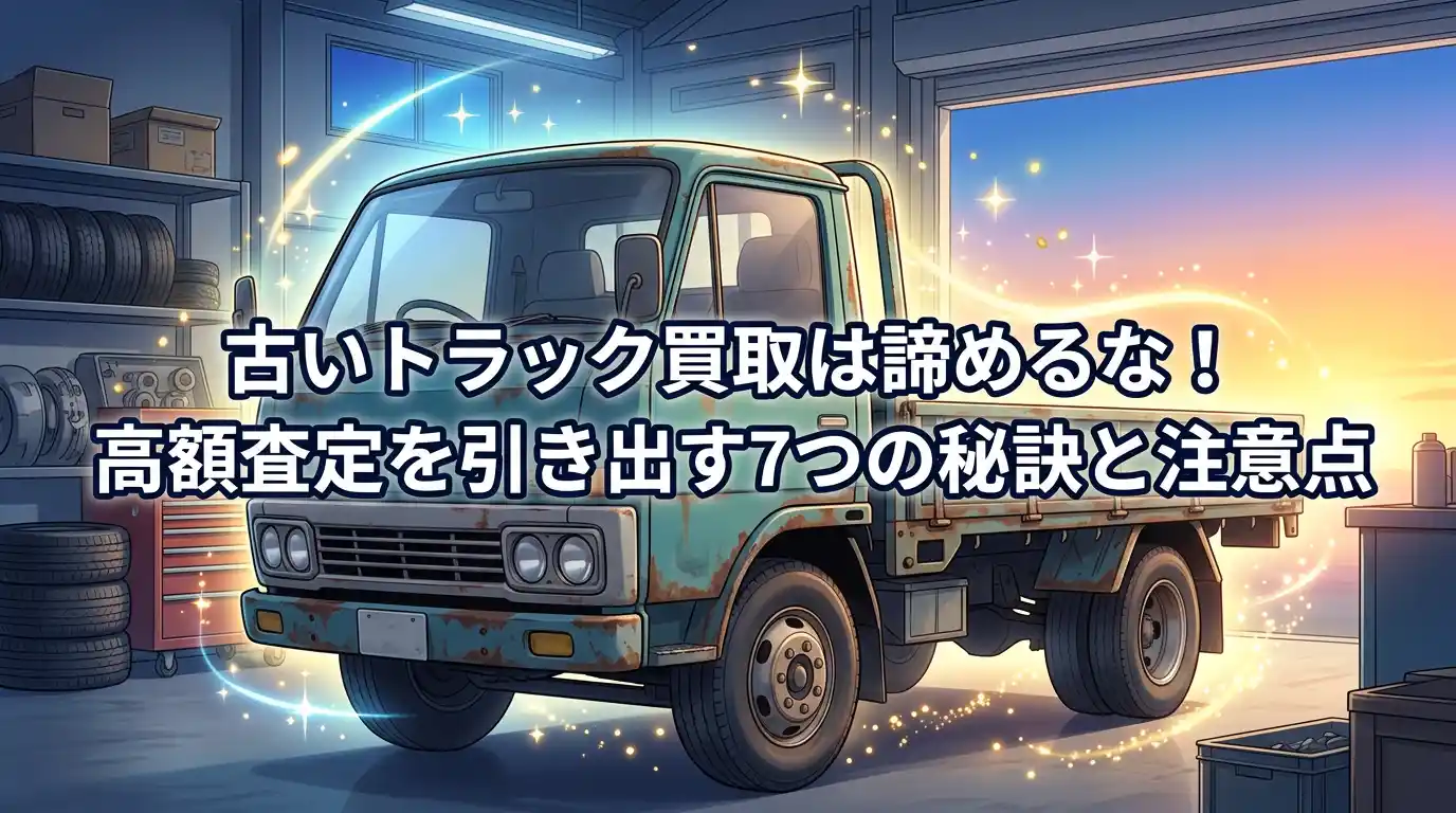 古いトラック買取は諦めるな！高額査定を引き出す7つの秘訣と注意点