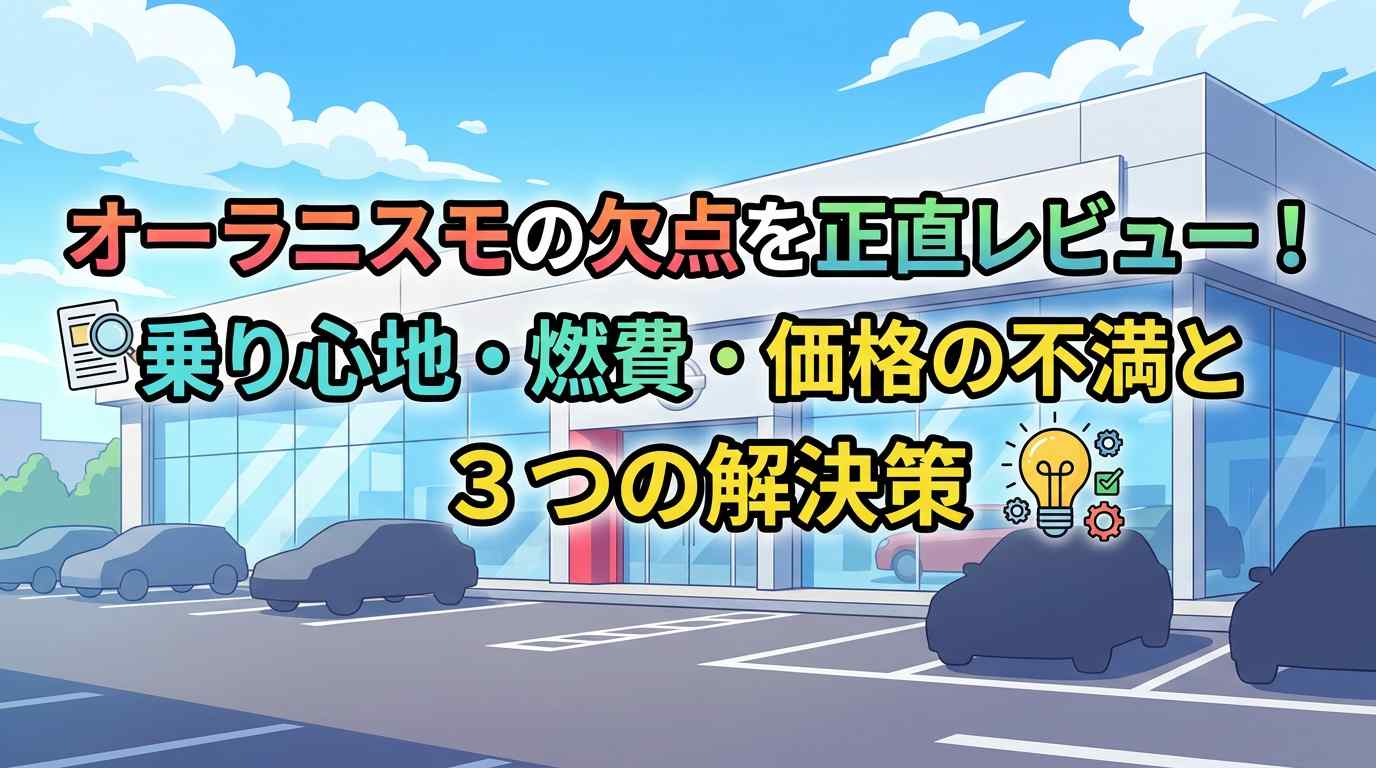 オーラニスモの欠点7つを正直レビュー!購入前に知りたい注意点と3つの解決策
