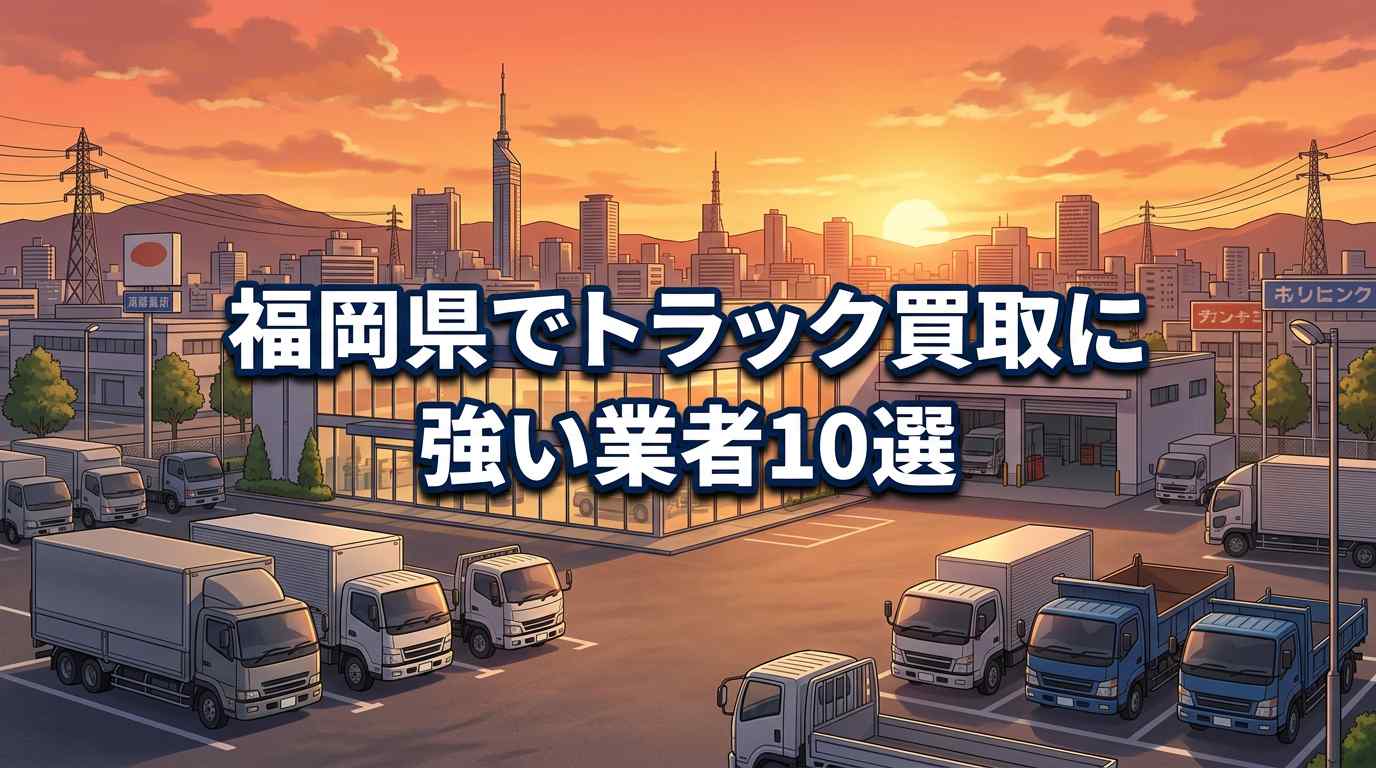 福岡でトラック買取おすすめ業者10選｜相場・高く売るコツ・手続きまで徹底解説