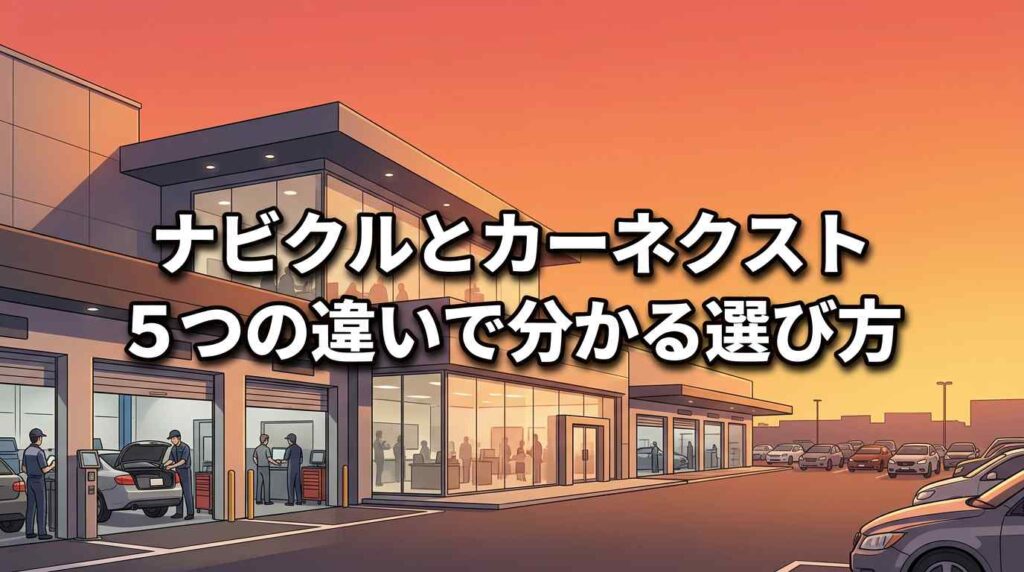 【どっち？】ナビクルとカーネクストを比較！5つの違いで分かるあなたに合う選び方