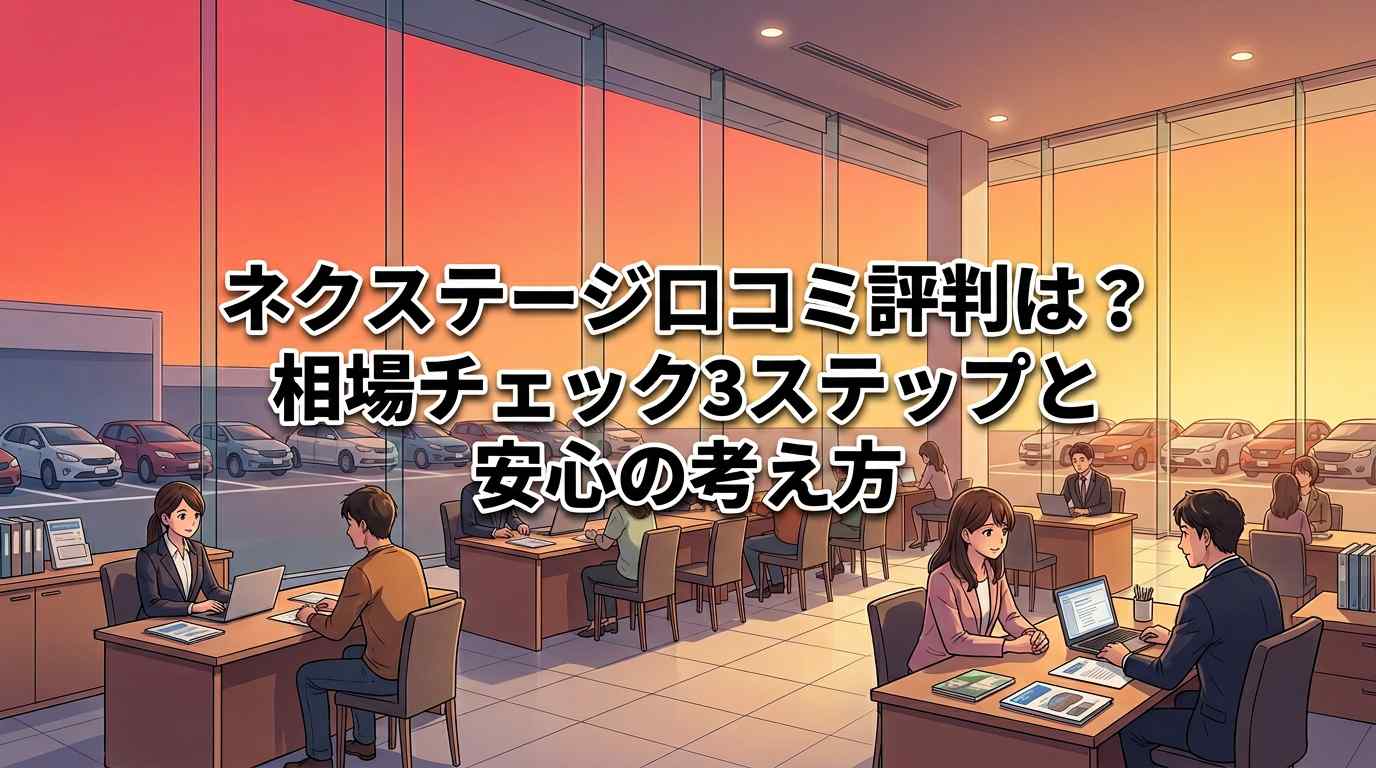 ネクステージ口コミ・評判はひどいってウソ？ほんと？相場チェック3ステップと安心の考え方