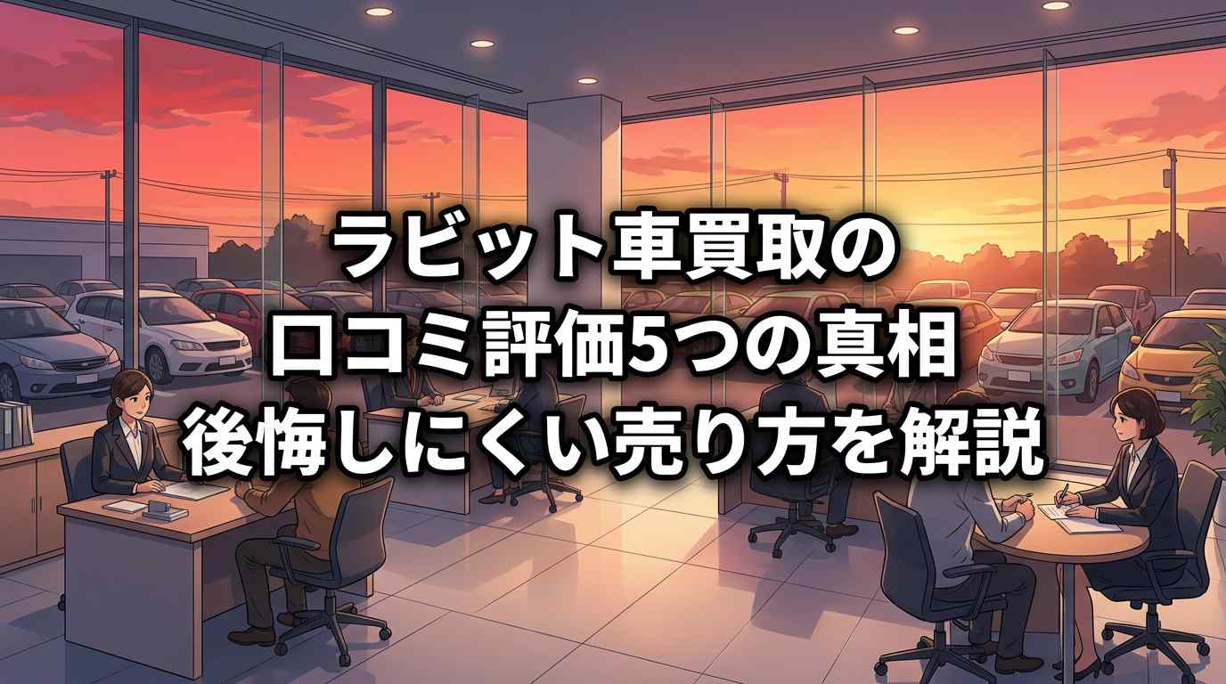 ラビット車買取の口コミ・評判5つの真相！3社比較で後悔しにくい売り方を解説