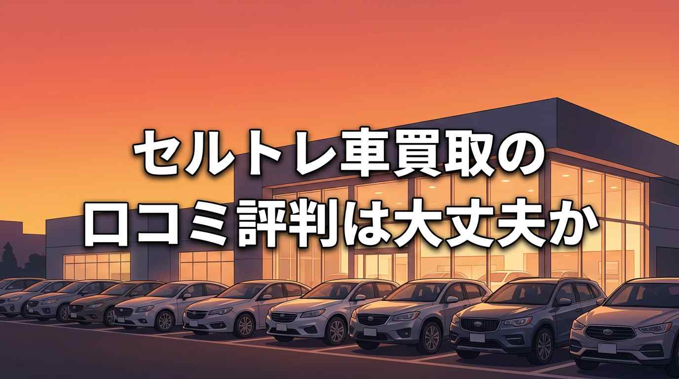 セルトレ車買取の口コミ・評判は大丈夫？知恵袋の不安5つを厳選3社で解消