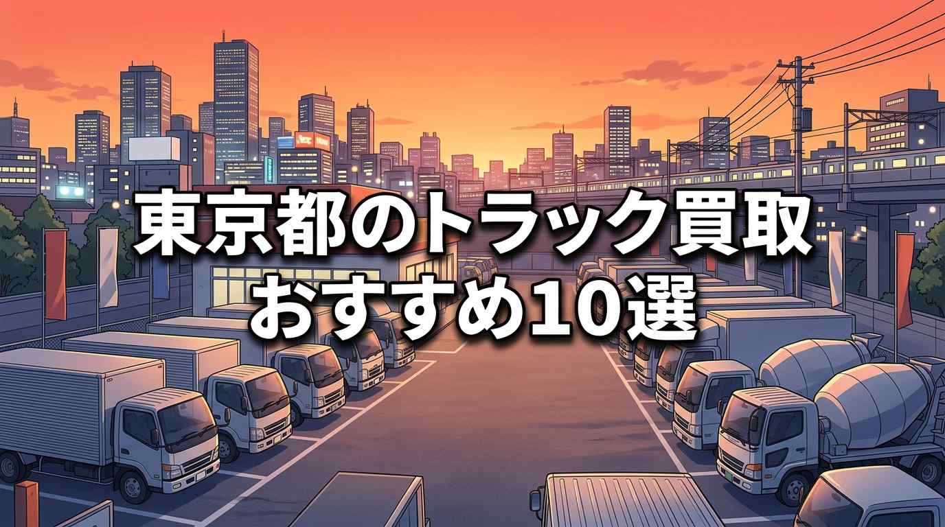 東京都のトラック買取業者10選！出張査定OKで高く売れるおすす