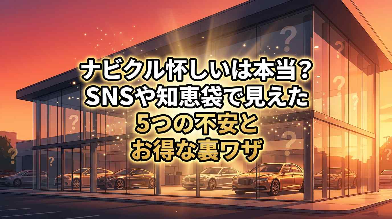 ナビクル怪しいは本当？SNSや知恵袋で見えた5つの不安とお得な裏ワザを解説
