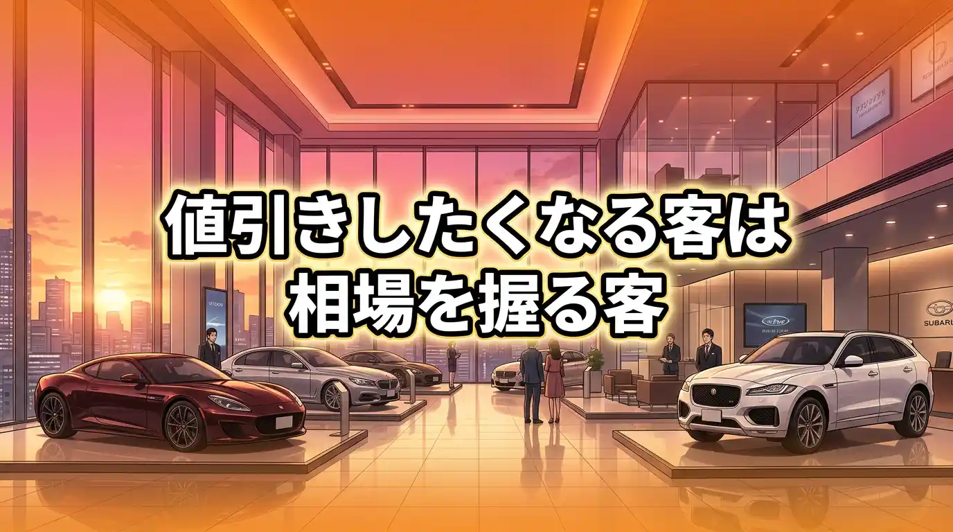 車を値引きしたくなる客は相場を握る客!高く売る3ステップを徹底解説