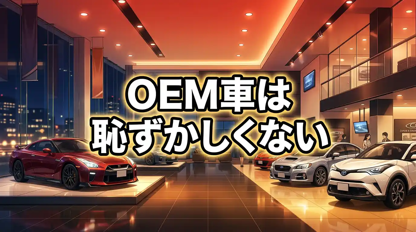 【恥ずかしいは嘘】OEM車は恥ずかしくない3つの理由！下取りだけは要確認