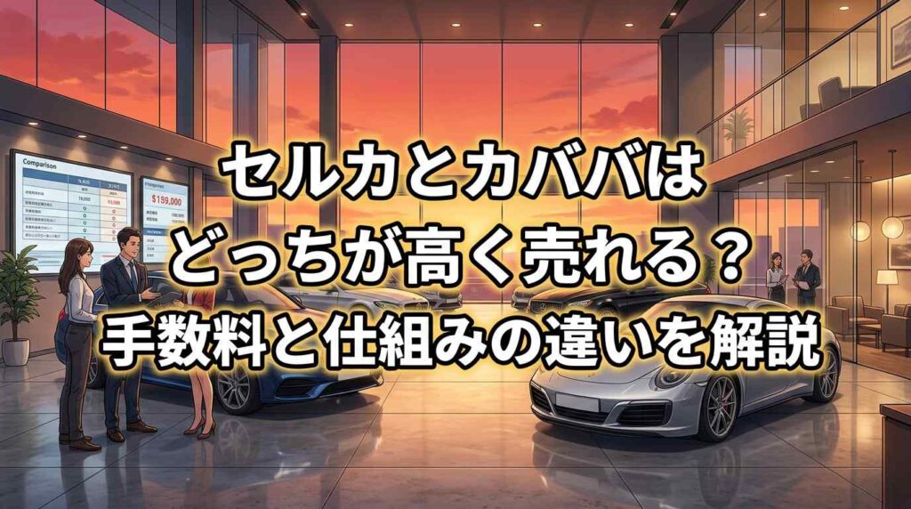 【8項目で比較】セルカとカババはどっちが高く売れる？手数料と仕組みの違いを解説
