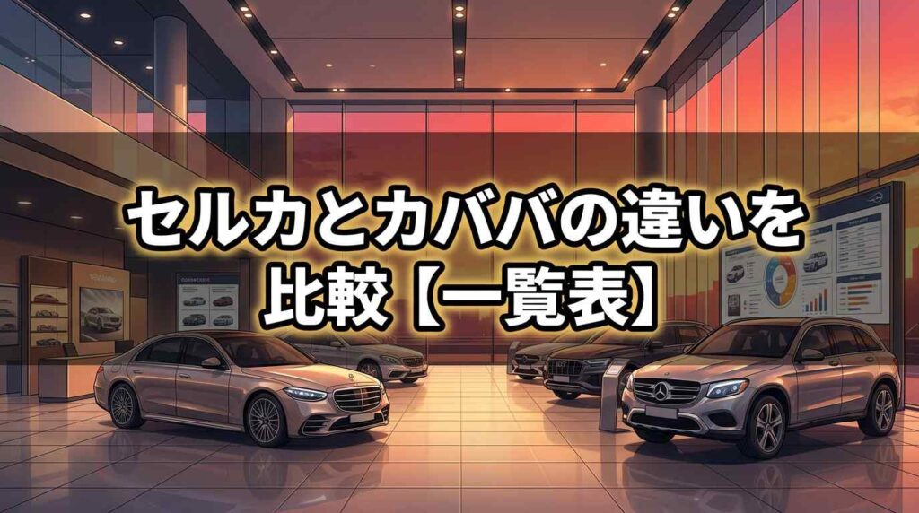 【8項目で比較】セルカとカババはどっちが高く売れる？手数料と仕組みの違いを解説
