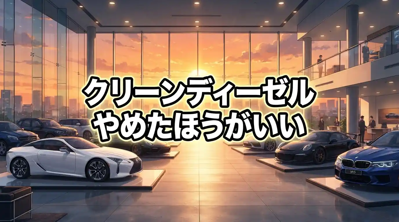 【結論】クリーンディーゼルはやめたほうがいい?後悔する7つの理由と得する人