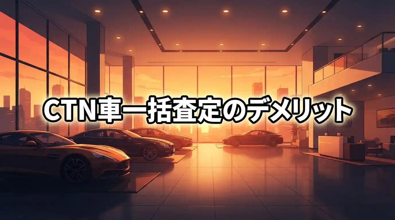 【結論】CTN車一括査定のデメリット6つ!メリットが上回るか完全解説