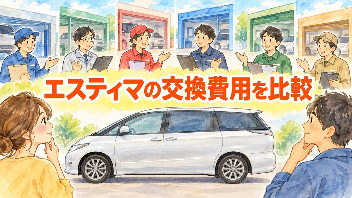 エスティマの交換費用を比較