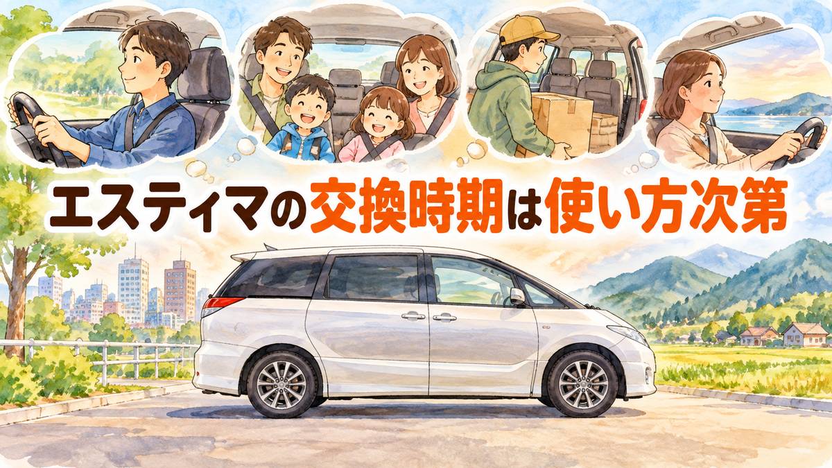 エスティマの交換時期は使い方次第