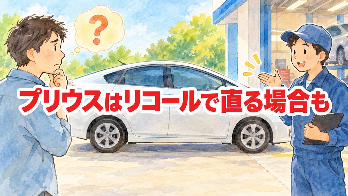 プリウスはリコールで直る場合も