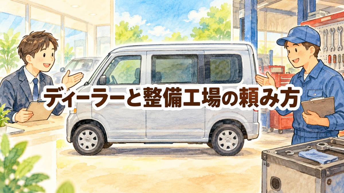 ディーラーと整備工場の頼み方