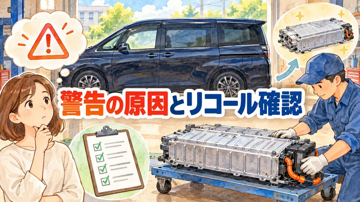 警告の原因とリコール確認