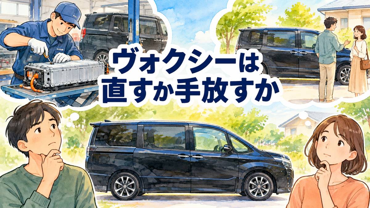 ヴォクシーは直すか手放すか