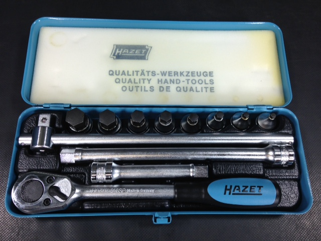 HAZET ハゼット　ヘキサゴンソケットレンチセット　差込角12.7mm