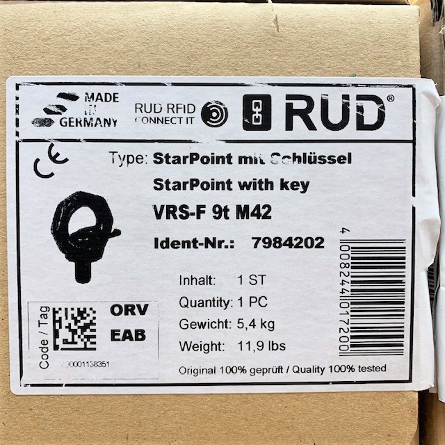RUD　ルッド　回転アイボルト スターポイント Ｍ４２ ４個セット　VRS-M42 買取対応機器3