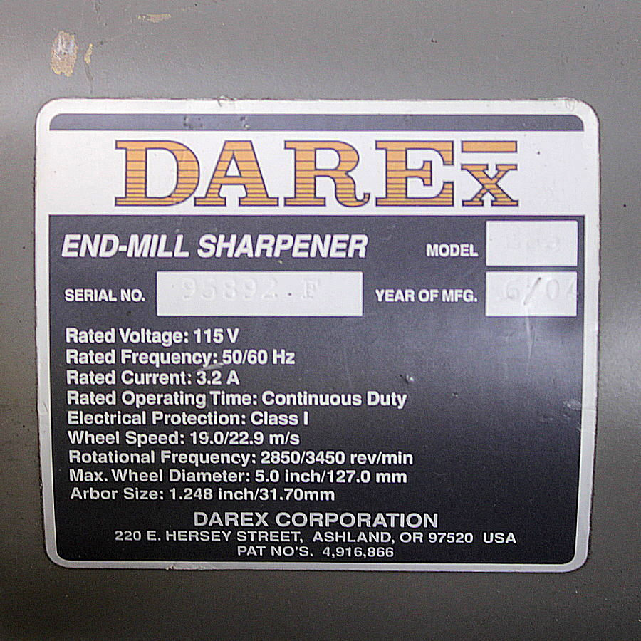 DAREX/ダレックス エンドミル研磨 エンドミルマスター 研磨機 E-85 買取対応機器3