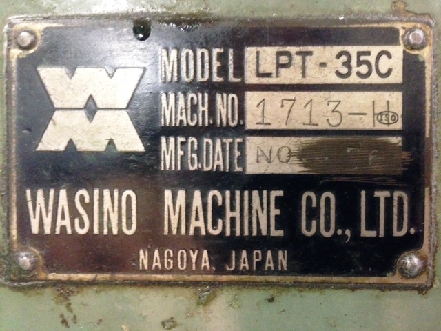 ワシノ/WASINO 普通旋盤 4尺旋盤 LPT-35C 買取対応機器3