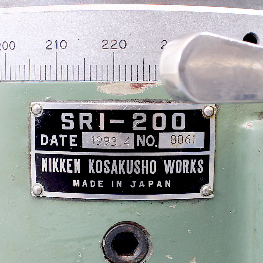 NIKKEN/日研工作所 ロータリースーパーインデックス SRI-200 買取対応機器3