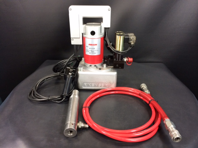 理研機器/RIKEN 電動油圧ポンプ 単動シリンダ付き SMP-4012NE 買取対応機器1
