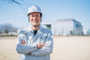 作業服の男性